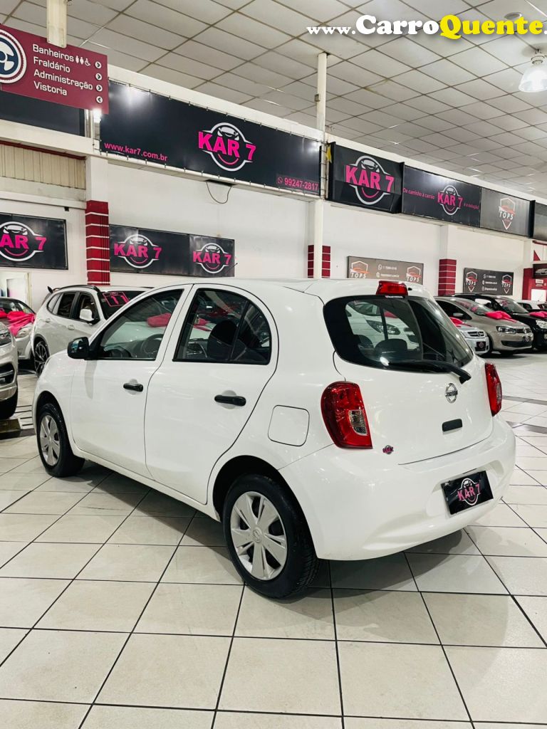 NISSAN   MARCH S 1.0 12V FLEX 5P   BRANCO 2016 1.0 FLEX - Loja