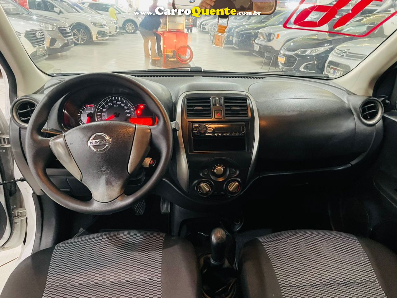 NISSAN   MARCH S 1.0 12V FLEX 5P   BRANCO 2016 1.0 FLEX - Loja