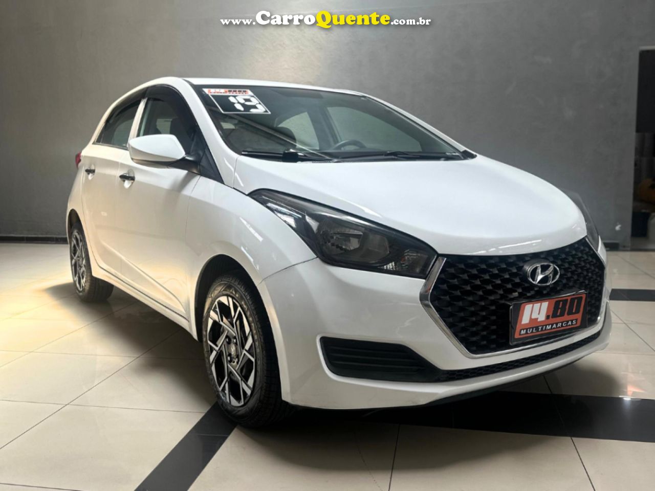 HYUNDAI   HB20 UNIQUE 1.0 FLEX 12V MEC.   BRANCO 2019 1.0 FLEX - Loja
