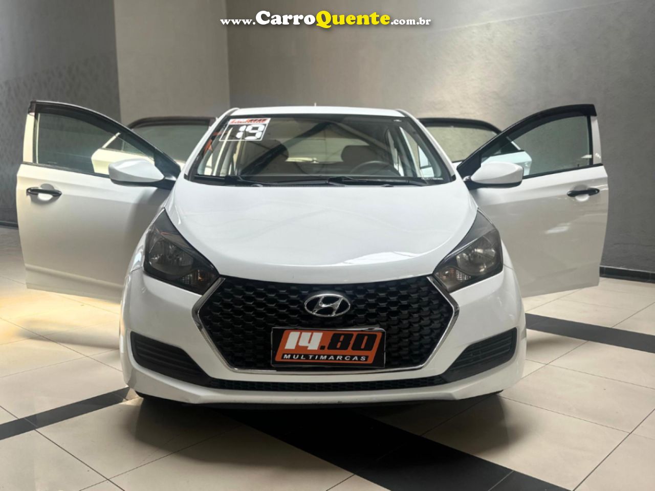 HYUNDAI   HB20 UNIQUE 1.0 FLEX 12V MEC.   BRANCO 2019 1.0 FLEX - Loja