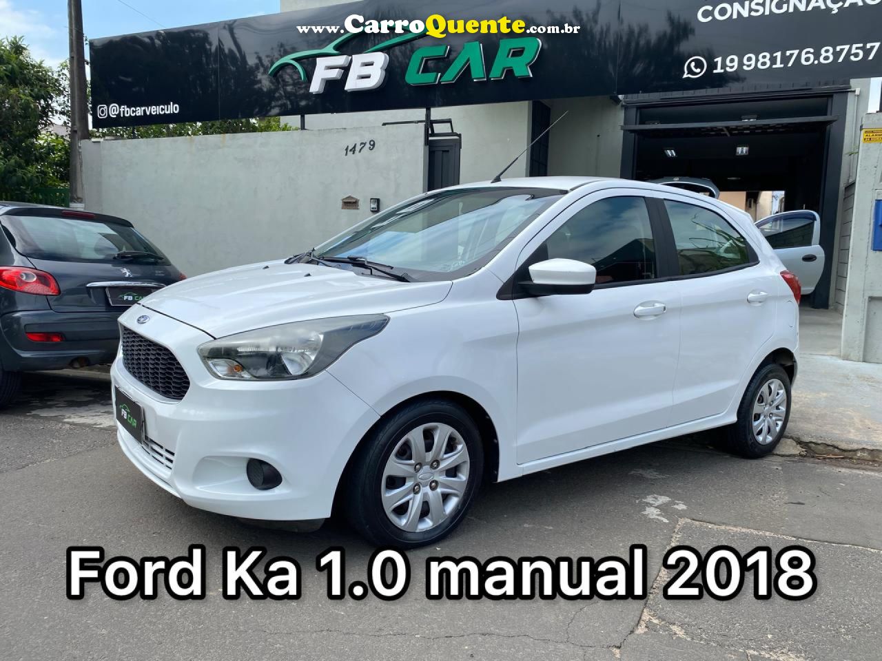 FORD   KA 1.0 SESE PLUS TIVCT FLEX 5P   BRANCO 2018 1.0 FLEX - Loja