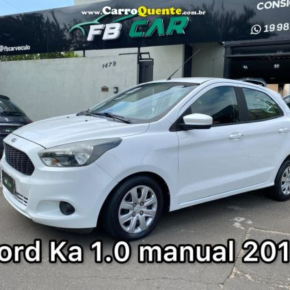 FORD   KA 1.0 SESE PLUS TIVCT FLEX 5P   BRANCO 2018 1.0 FLEX