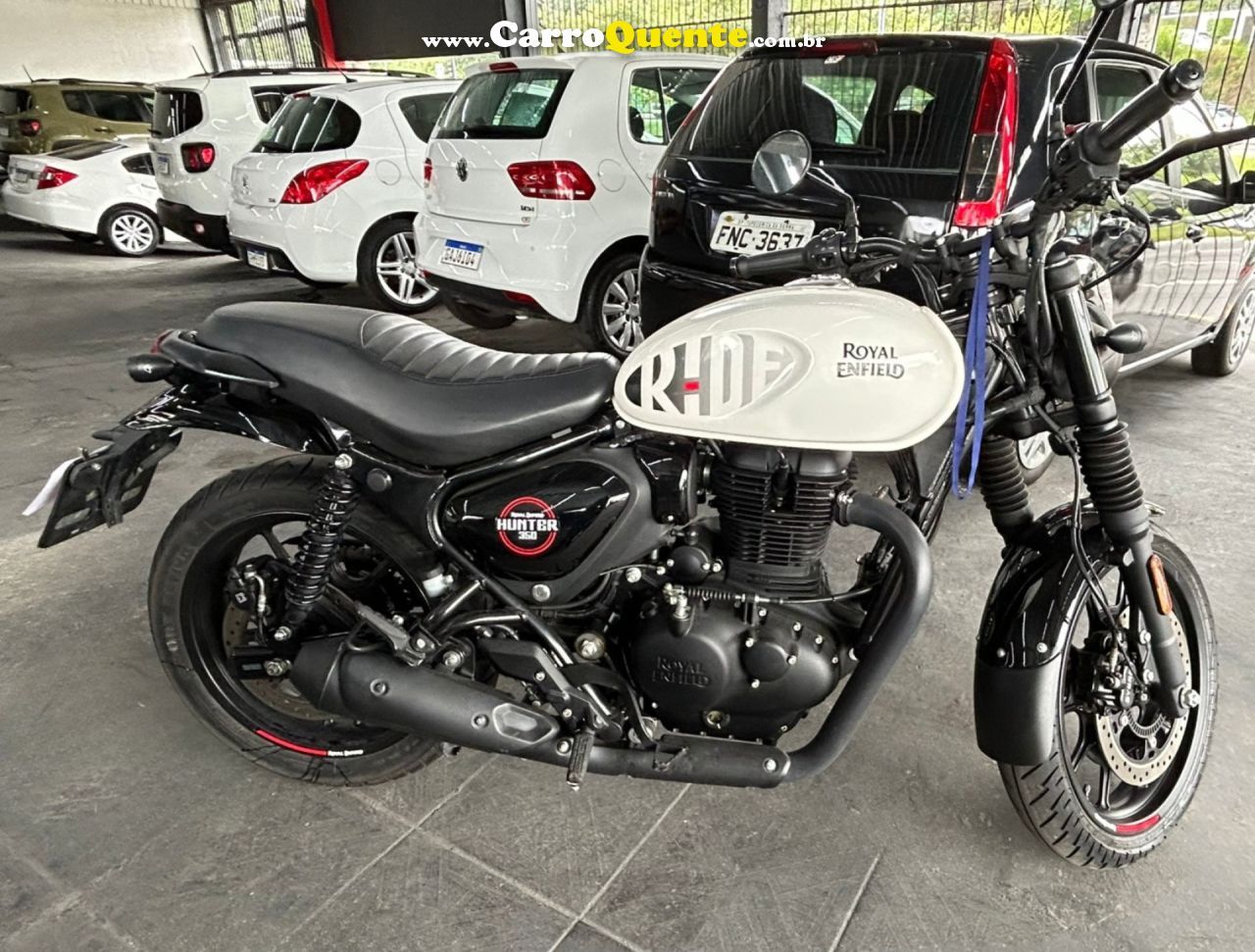 ROYAL ENFIELD   HUNTER 350   BRANCO 2025 350CC GASOLINA - Loja