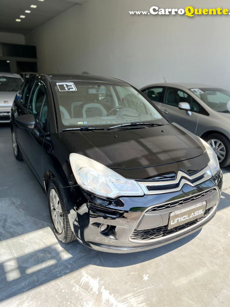 CITROËN   C3 ORIGINE 1.5 FLEX 8V 5P MEC.   PRETO 2013 1.5 FLEX - Loja
