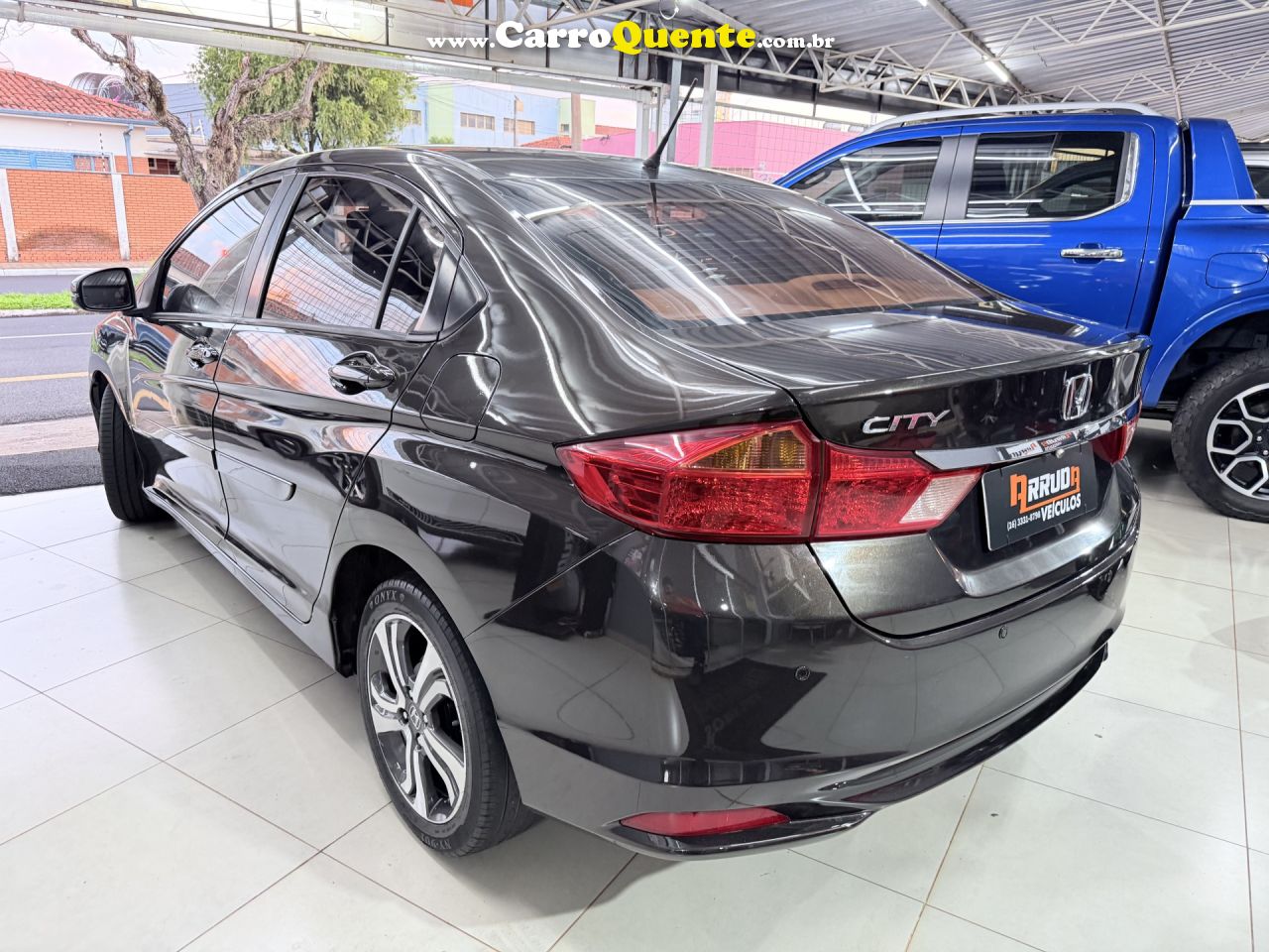 HONDA   CITY SEDAN LX 1.5 FLEX 16V 4P AUT.   MARROM 2015 1.5 FLEX - Loja