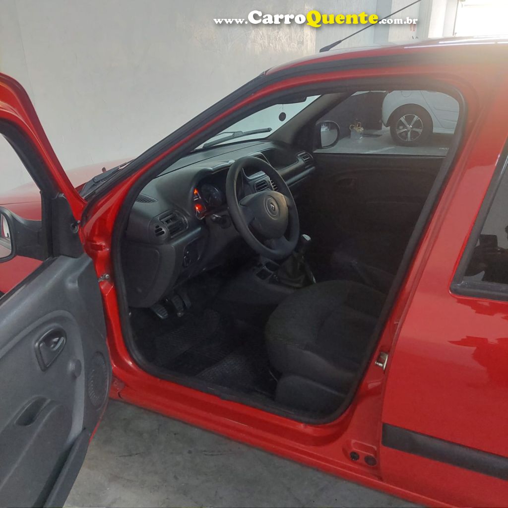 RENAULT   CLIO RNALIZÃ©EXPR.1.0 HI-POWER 16V 5P   VERMELHO 2014 1.0 FLEX - Loja