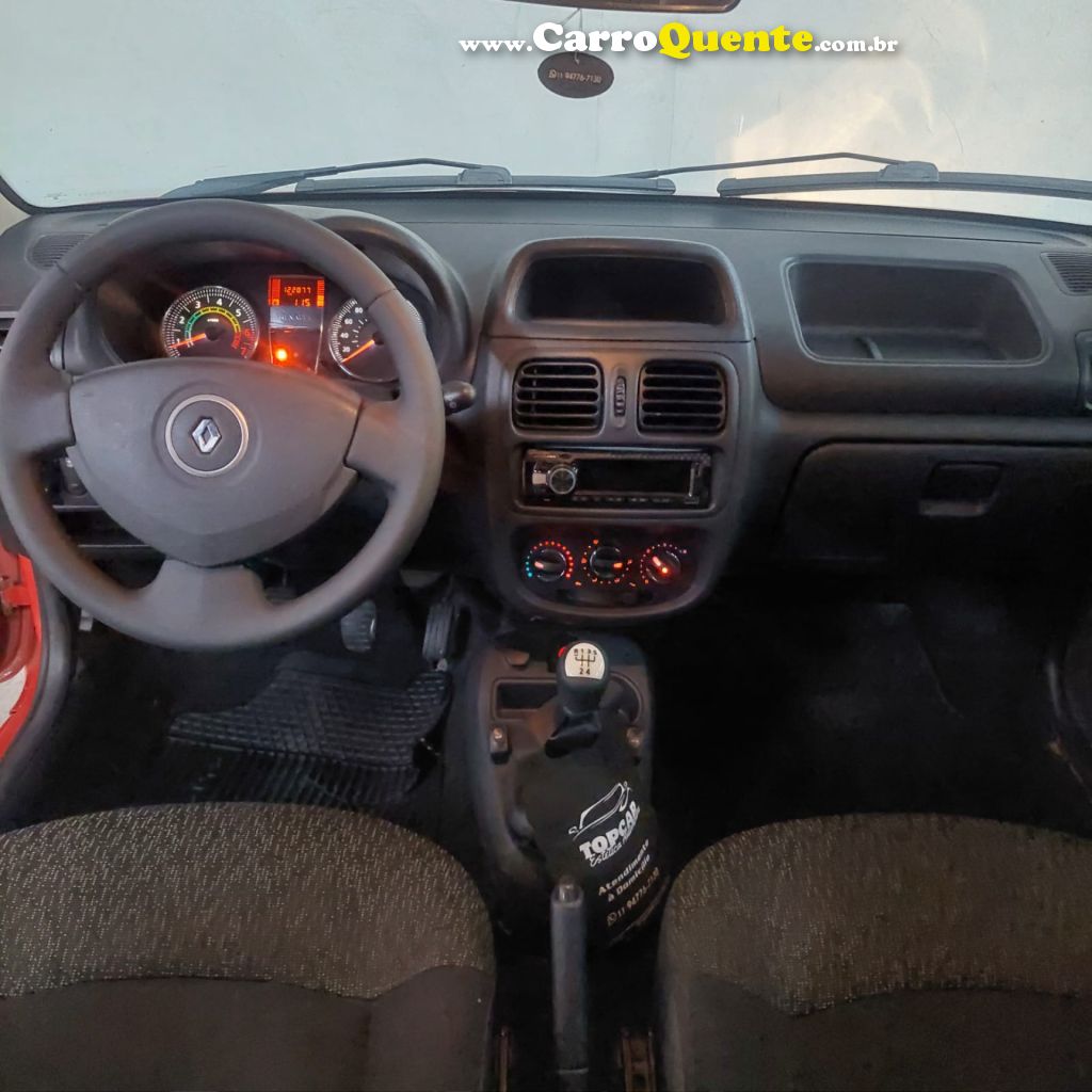 RENAULT   CLIO RNALIZÃ©EXPR.1.0 HI-POWER 16V 5P   VERMELHO 2014 1.0 FLEX - Loja