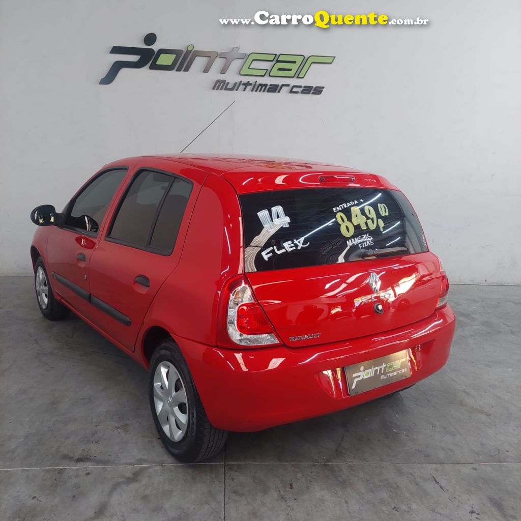 RENAULT   CLIO RNALIZÃ©EXPR.1.0 HI-POWER 16V 5P   VERMELHO 2014 1.0 FLEX - Loja
