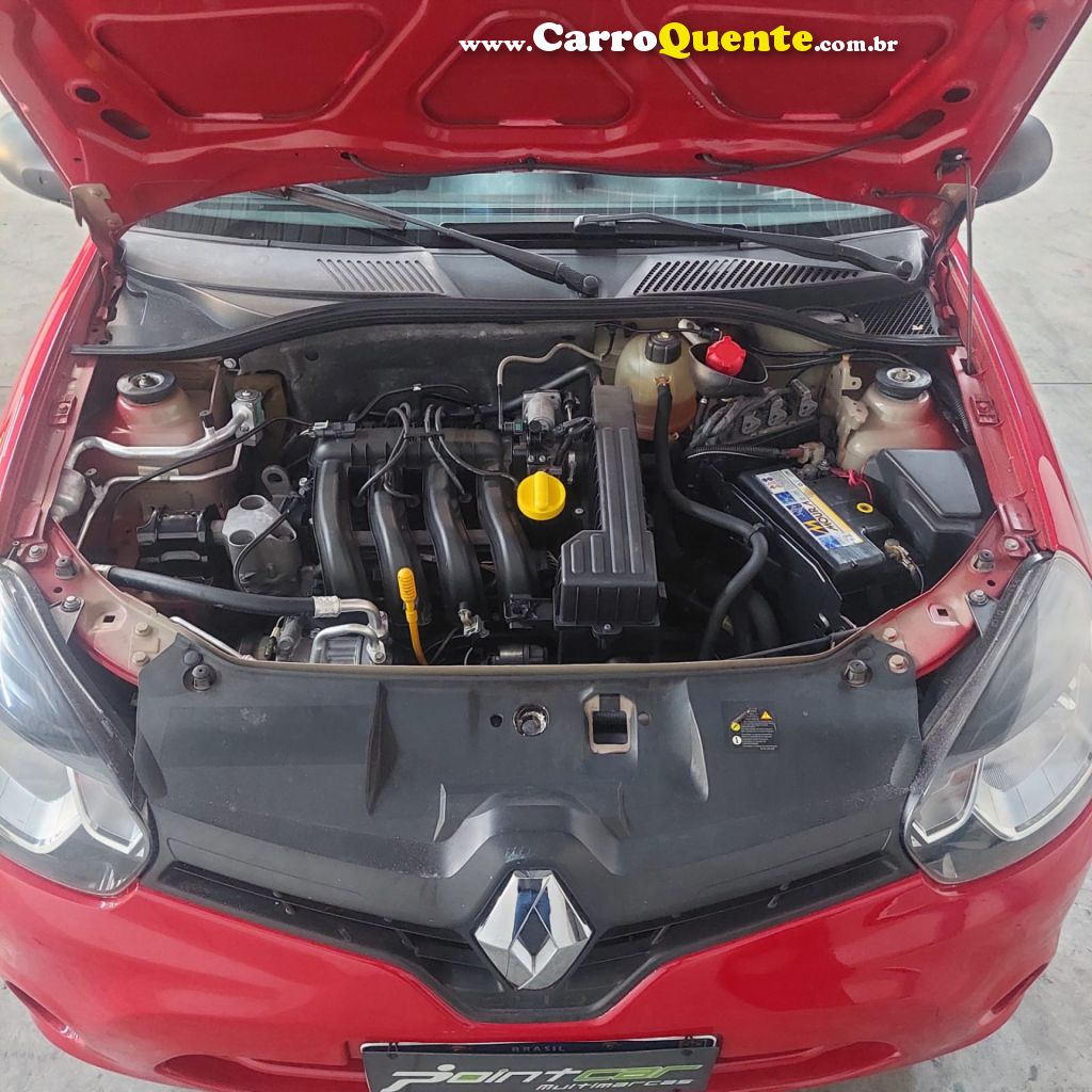 RENAULT   CLIO RNALIZÃ©EXPR.1.0 HI-POWER 16V 5P   VERMELHO 2014 1.0 FLEX - Loja