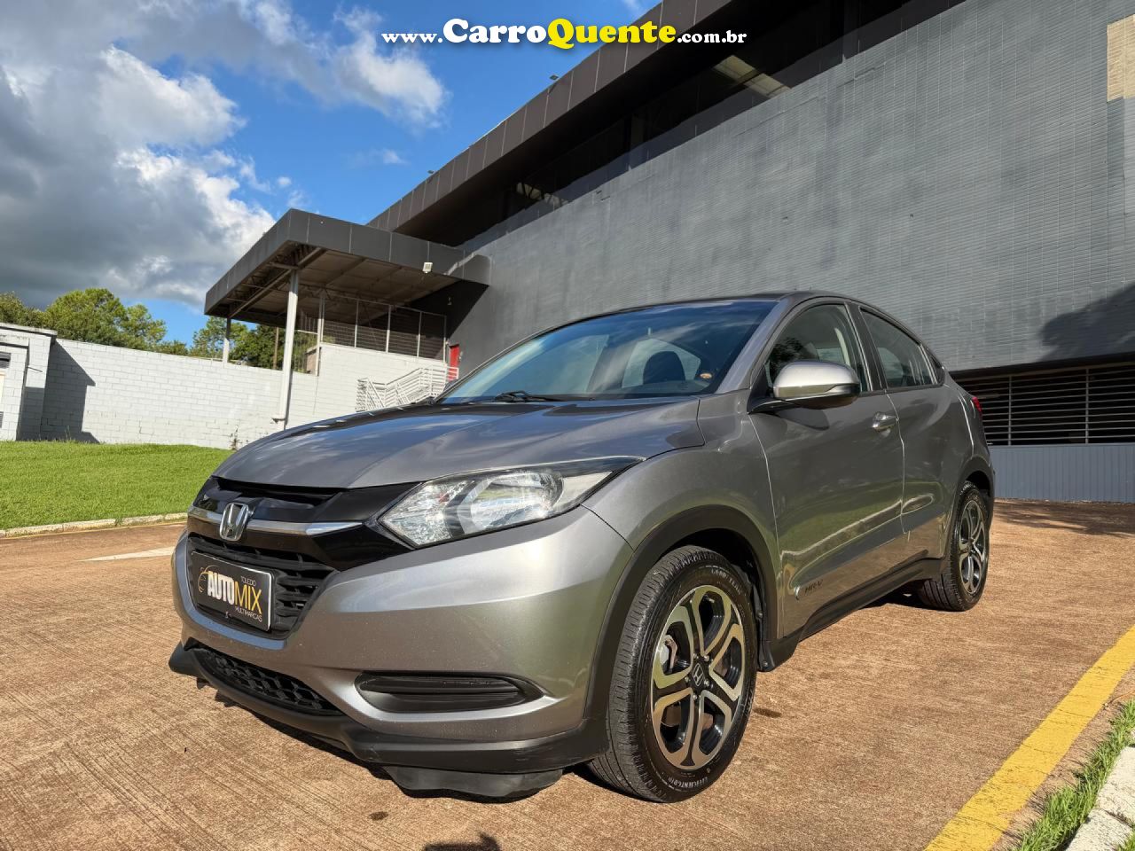 HONDA   HR-V LX 1.8 FLEXONE 16V 5P AUT.   CINZA 2016 1.8 GASOLINA - Loja