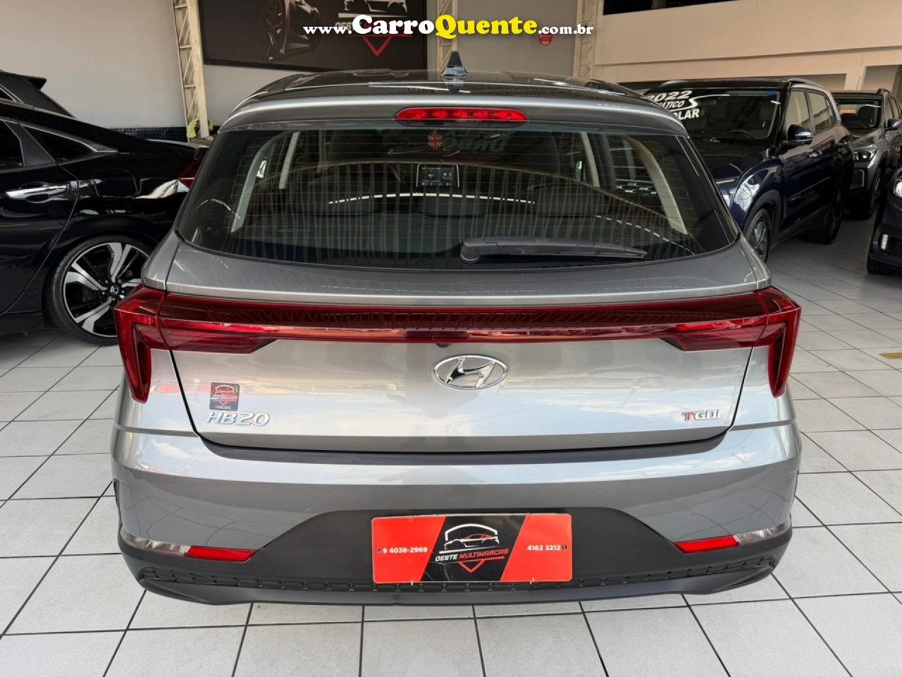 HYUNDAI   HB20 COMFORT 1.0 TB FLEX 12V AUT   CINZA 2024 1.0 FLEX - Loja