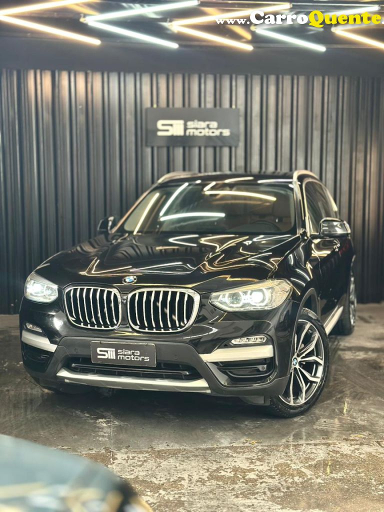 BMW   X3 XDRIVE 30I X-LINE 2.0 TURBO 252CV AUT   PRETO 2019 2.0 GASOLINA - Loja
