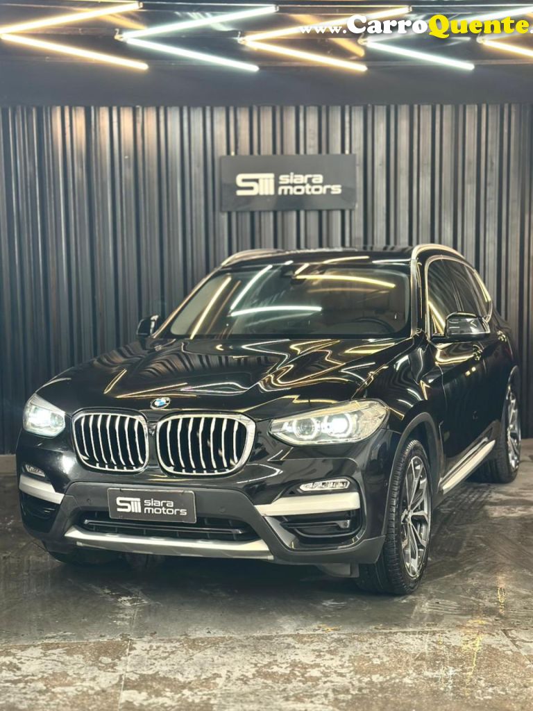 BMW   X3 XDRIVE 30I X-LINE 2.0 TURBO 252CV AUT   PRETO 2019 2.0 GASOLINA - Loja