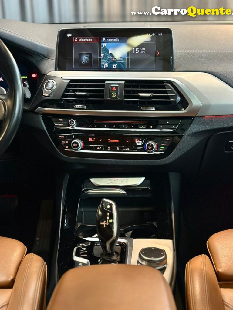 BMW   X3 XDRIVE 30I X-LINE 2.0 TURBO 252CV AUT   PRETO 2019 2.0 GASOLINA - Loja