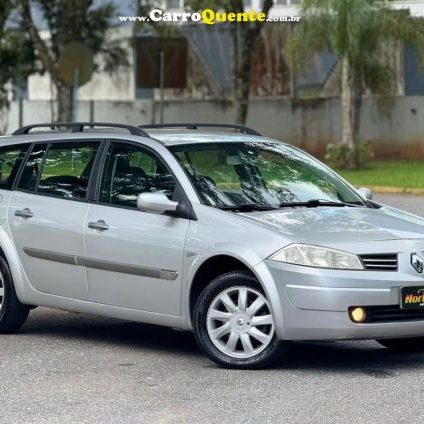 RENAULT   MEGANE GRAND TOUR DYNAM. HI-FLEX 1.6 16V   PRATA 2011 1.6 GASOLINA