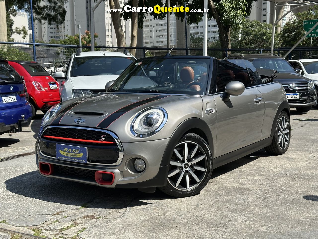 MINI   COOPER CABRIO S 2.0 16V AUT.   CINZA 2018 2.0 GASOLINA - Loja