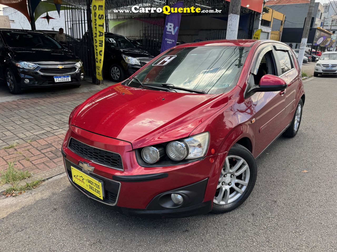 CHEVROLET   SONIC HB LTZ 1.6 16V FLEXPOWER 5P AUT.   VERMELHO 2014 1.6 FLEX - Loja
