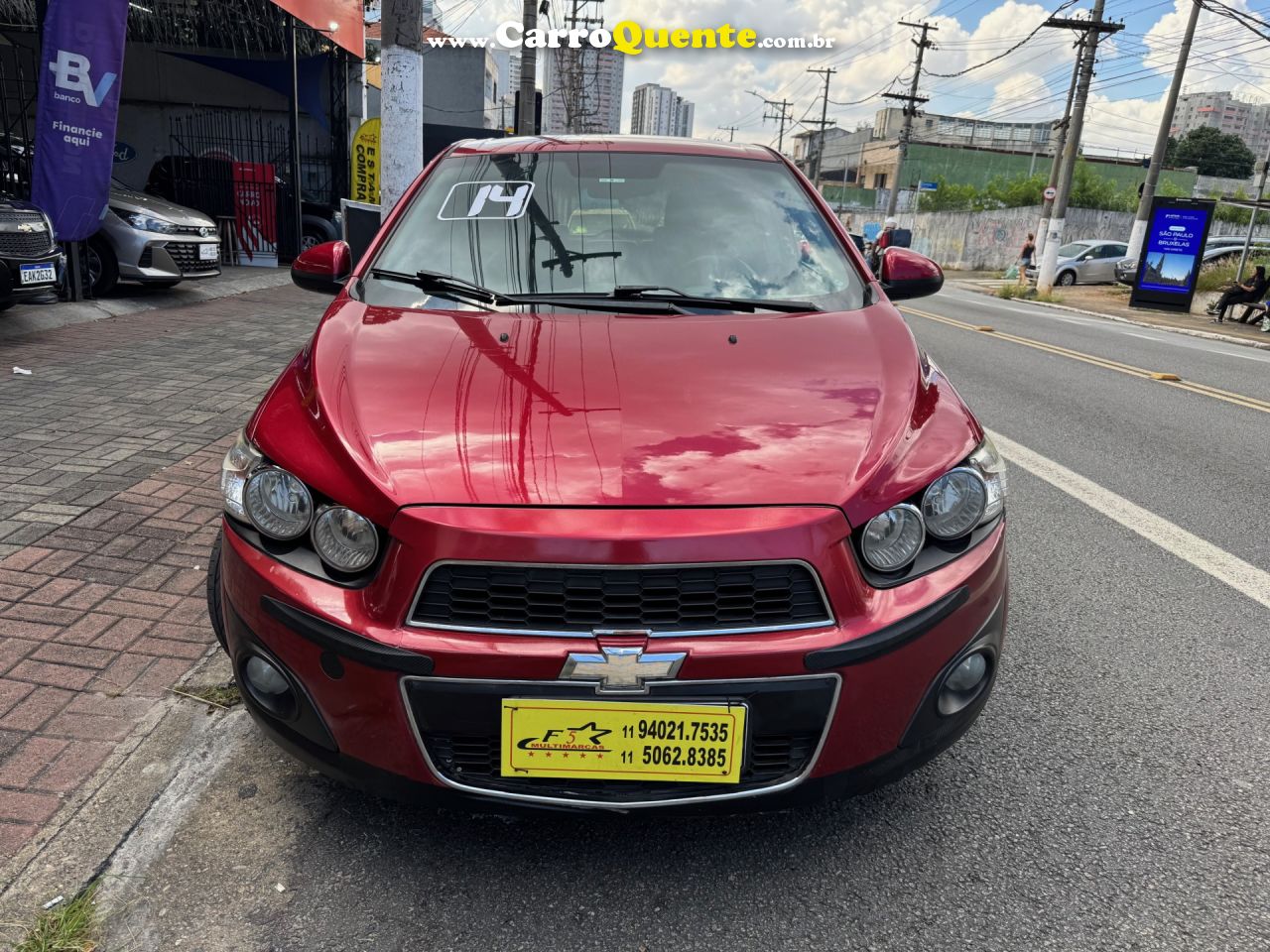 CHEVROLET   SONIC HB LTZ 1.6 16V FLEXPOWER 5P AUT.   VERMELHO 2014 1.6 FLEX - Loja