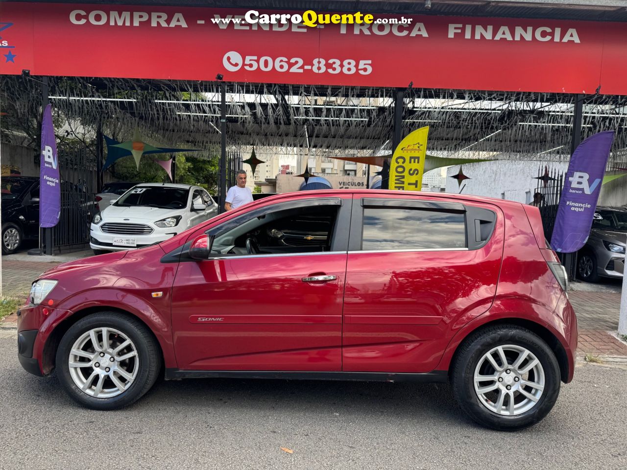 CHEVROLET   SONIC HB LTZ 1.6 16V FLEXPOWER 5P AUT.   VERMELHO 2014 1.6 FLEX - Loja
