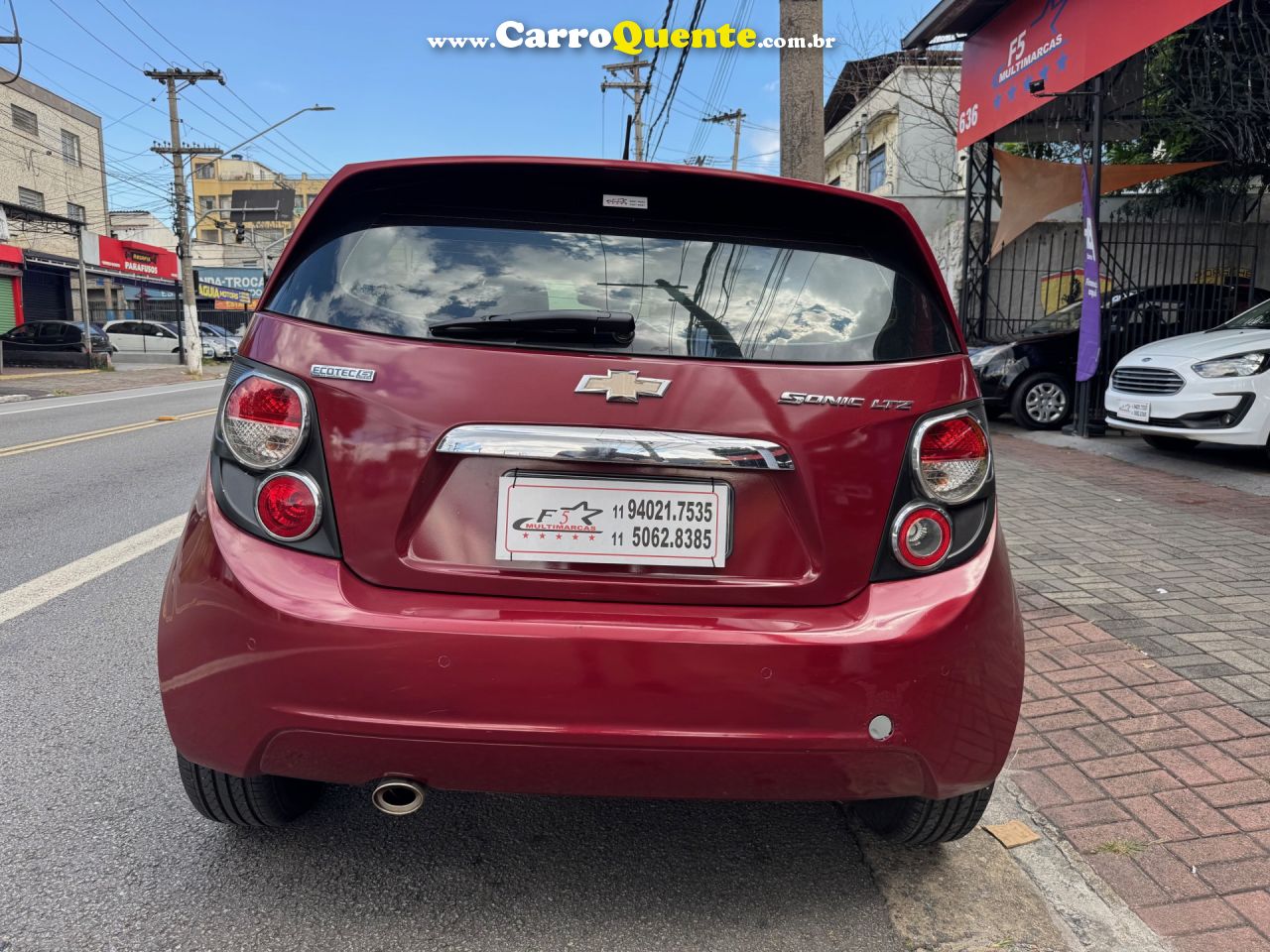 CHEVROLET   SONIC HB LTZ 1.6 16V FLEXPOWER 5P AUT.   VERMELHO 2014 1.6 FLEX - Loja