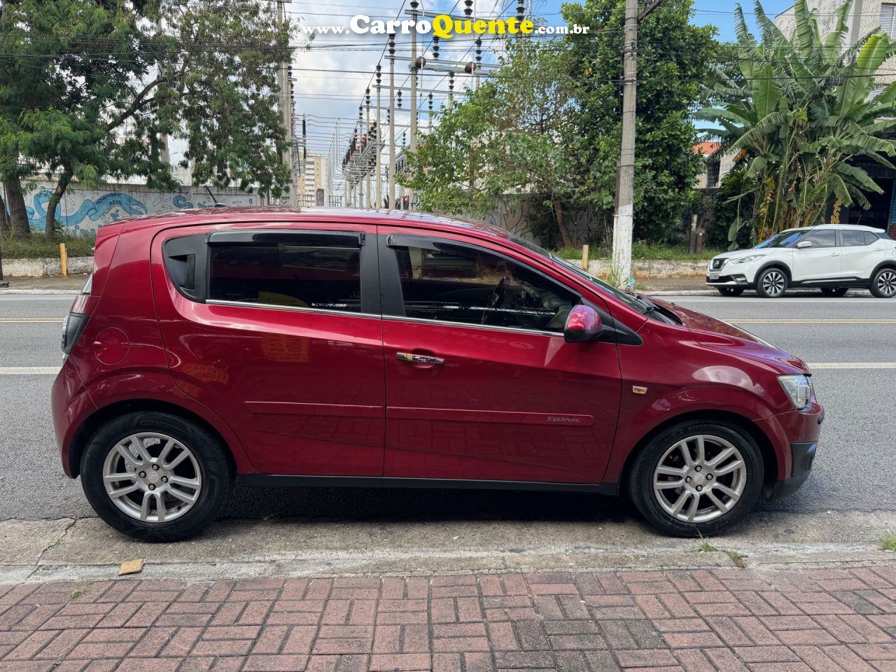 CHEVROLET   SONIC HB LTZ 1.6 16V FLEXPOWER 5P AUT.   VERMELHO 2014 1.6 FLEX - Loja