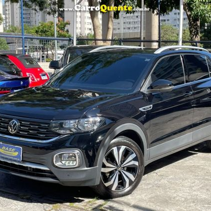 VOLKSWAGEN   T-CROSS HIG. 250 TSI 1.4 FLEX 16V 5P AUT   PRETO 2023 1.4 FLEX