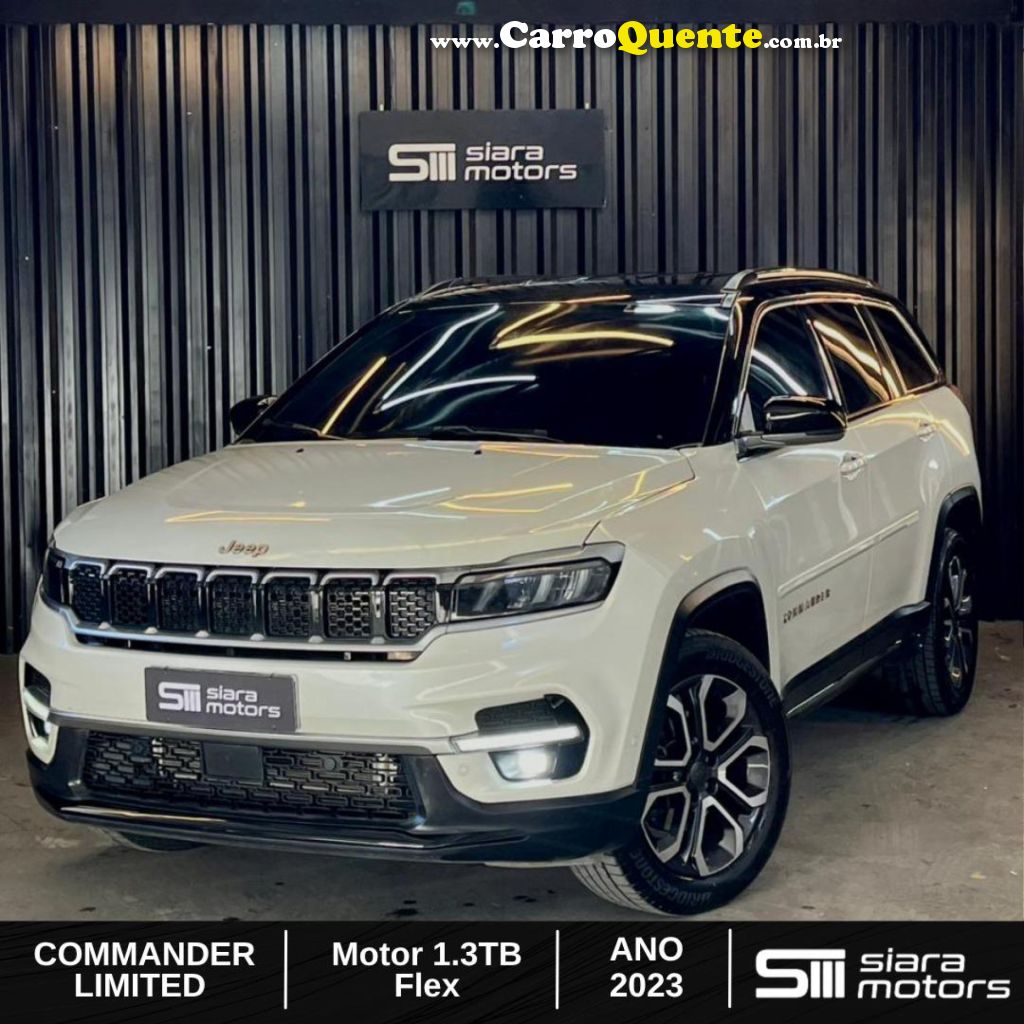 JEEP   COMMANDER LIMITED T270 1.3 TB FLEX AUT.   BRANCO 2023 1.3 FLEX - Loja