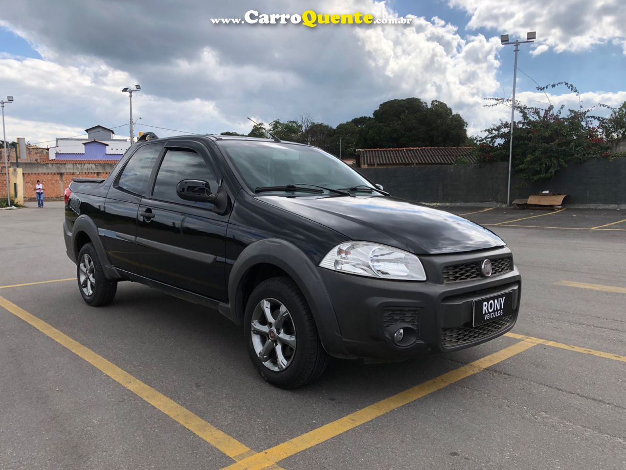 FIAT   STRADA WORKING HARD 1.4 FIRE FLEX 8V CD   PRETO 2018 1.4 FLEX - Loja