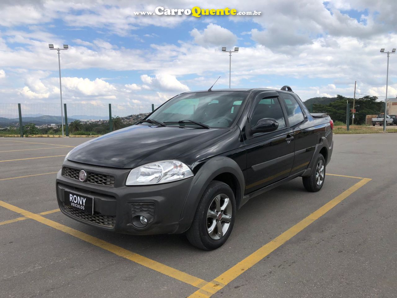 FIAT   STRADA WORKING HARD 1.4 FIRE FLEX 8V CD   PRETO 2018 1.4 FLEX - Loja