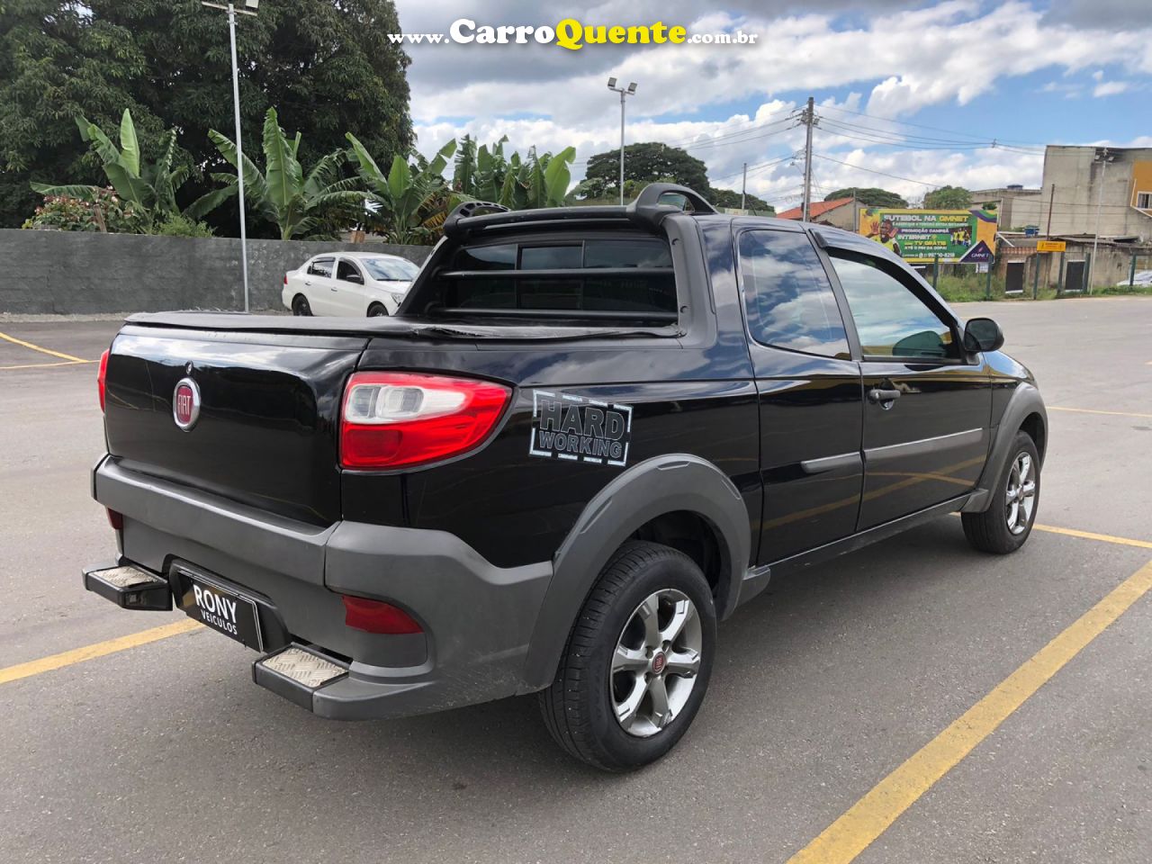FIAT   STRADA WORKING HARD 1.4 FIRE FLEX 8V CD   PRETO 2018 1.4 FLEX - Loja