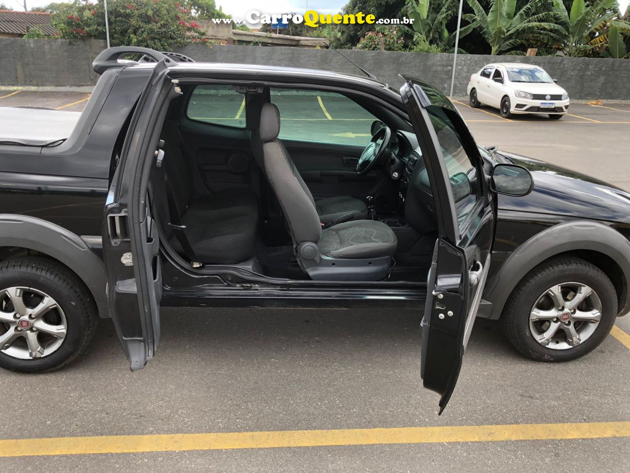 FIAT   STRADA WORKING HARD 1.4 FIRE FLEX 8V CD   PRETO 2018 1.4 FLEX - Loja
