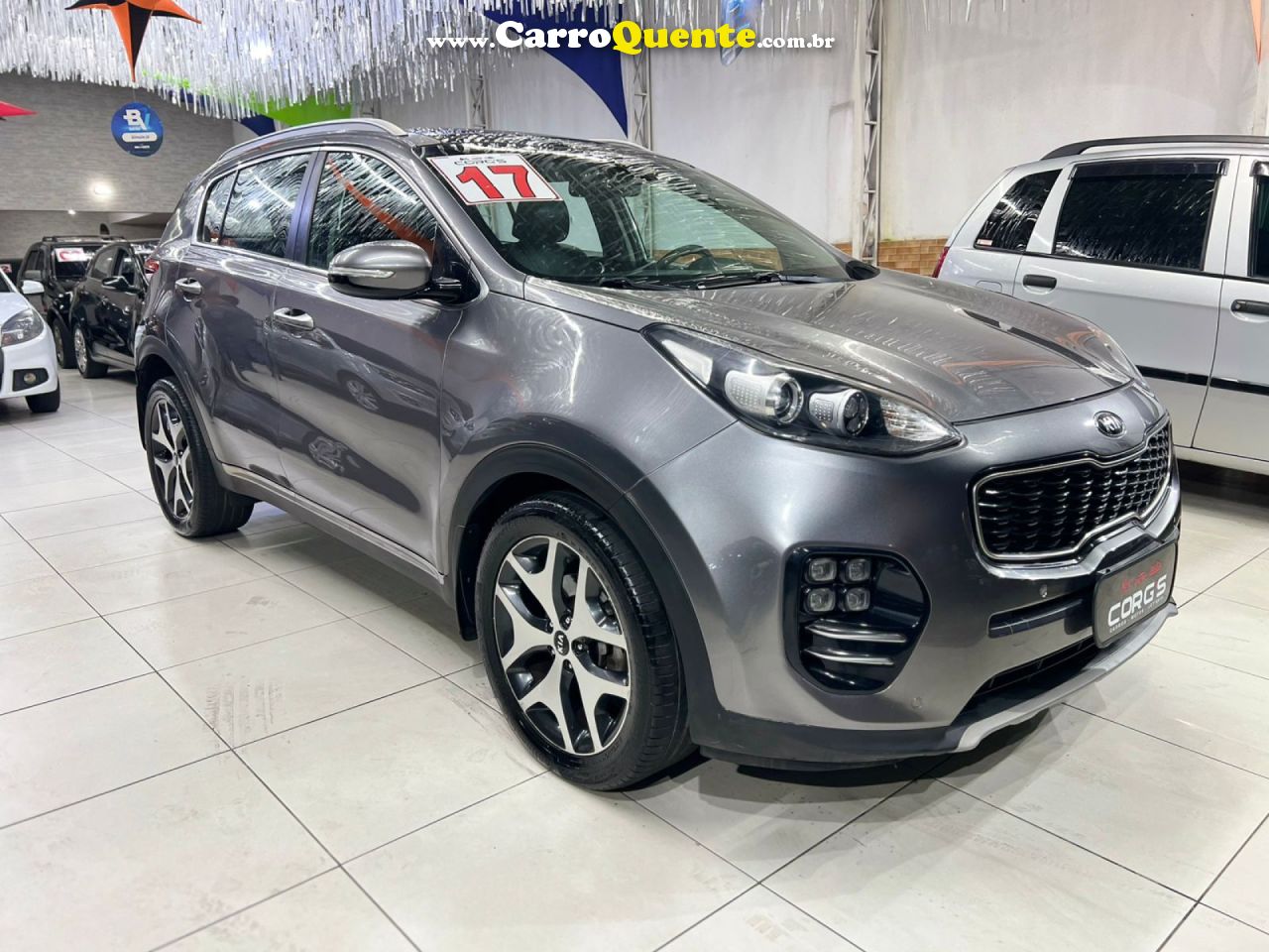 KIA   SPORTAGE EX 2.0 16V 2.0 16V FLEX AUT.   PRATA 2017 2.0 FLEX - Loja