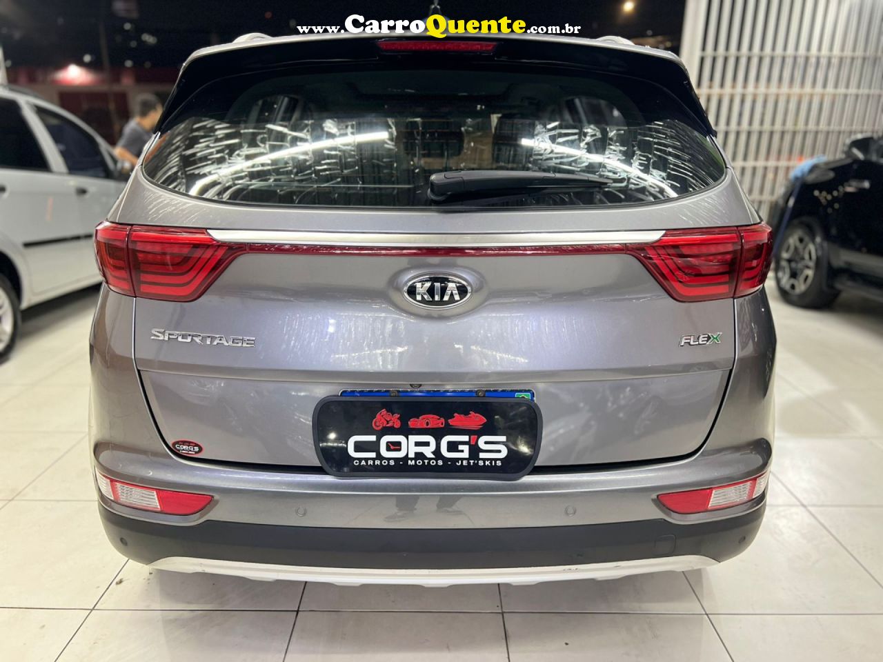 KIA   SPORTAGE EX 2.0 16V 2.0 16V FLEX AUT.   PRATA 2017 2.0 FLEX - Loja
