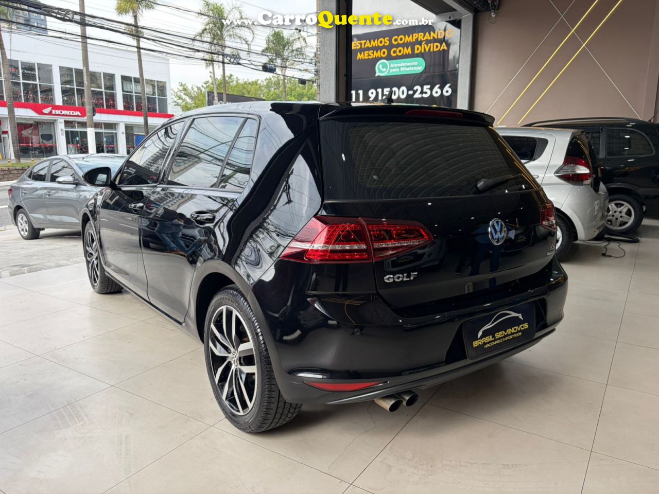 VOLKSWAGEN   GOLF HIGHLINE 1.4 TSI 140CV AUT.   PRETO 2014 1.4 GASOLINA - Loja