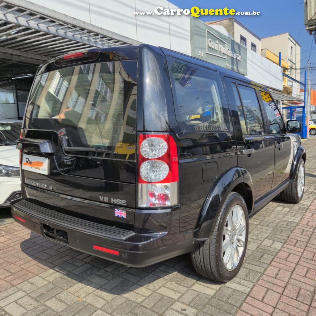 LAND ROVER   DISCOVERY4 HSE 5.0 4X4 AUT.   PRETO 2013 5.0 GASOLINA - Loja