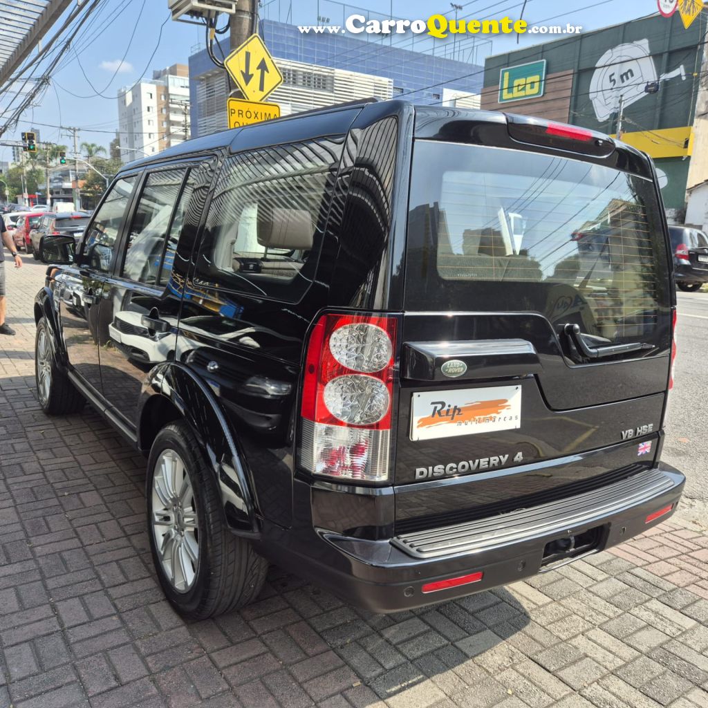 LAND ROVER   DISCOVERY4 HSE 5.0 4X4 AUT.   PRETO 2013 5.0 GASOLINA - Loja