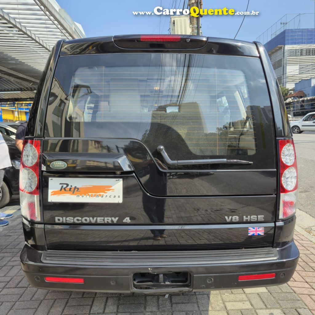 LAND ROVER   DISCOVERY4 HSE 5.0 4X4 AUT.   PRETO 2013 5.0 GASOLINA - Loja