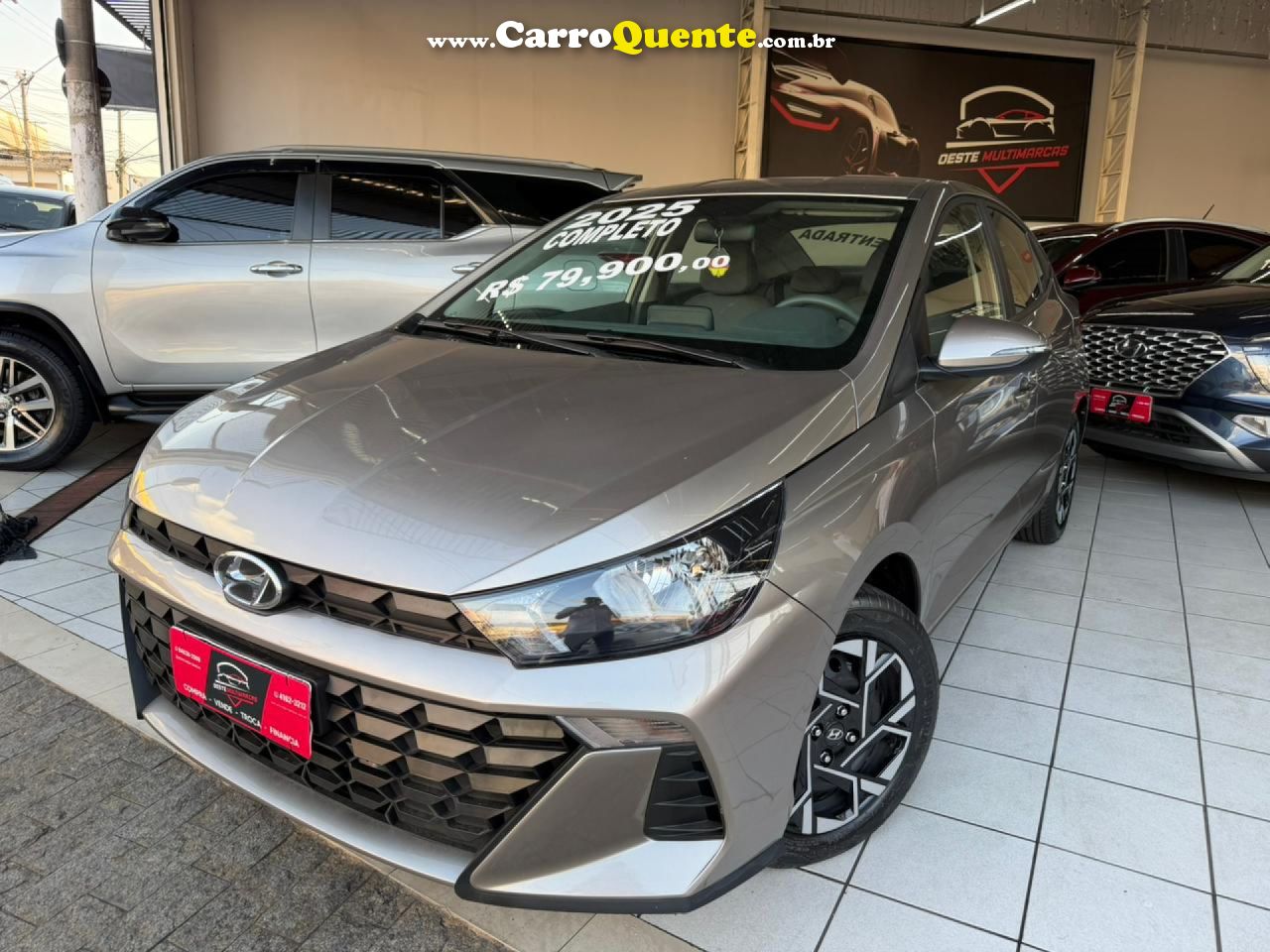 HYUNDAI   HB20S C.PLUSC.STYLE1.0 FLEX 12V MEC. 4P   PRATA 2025 1.0 FLEX - Loja
