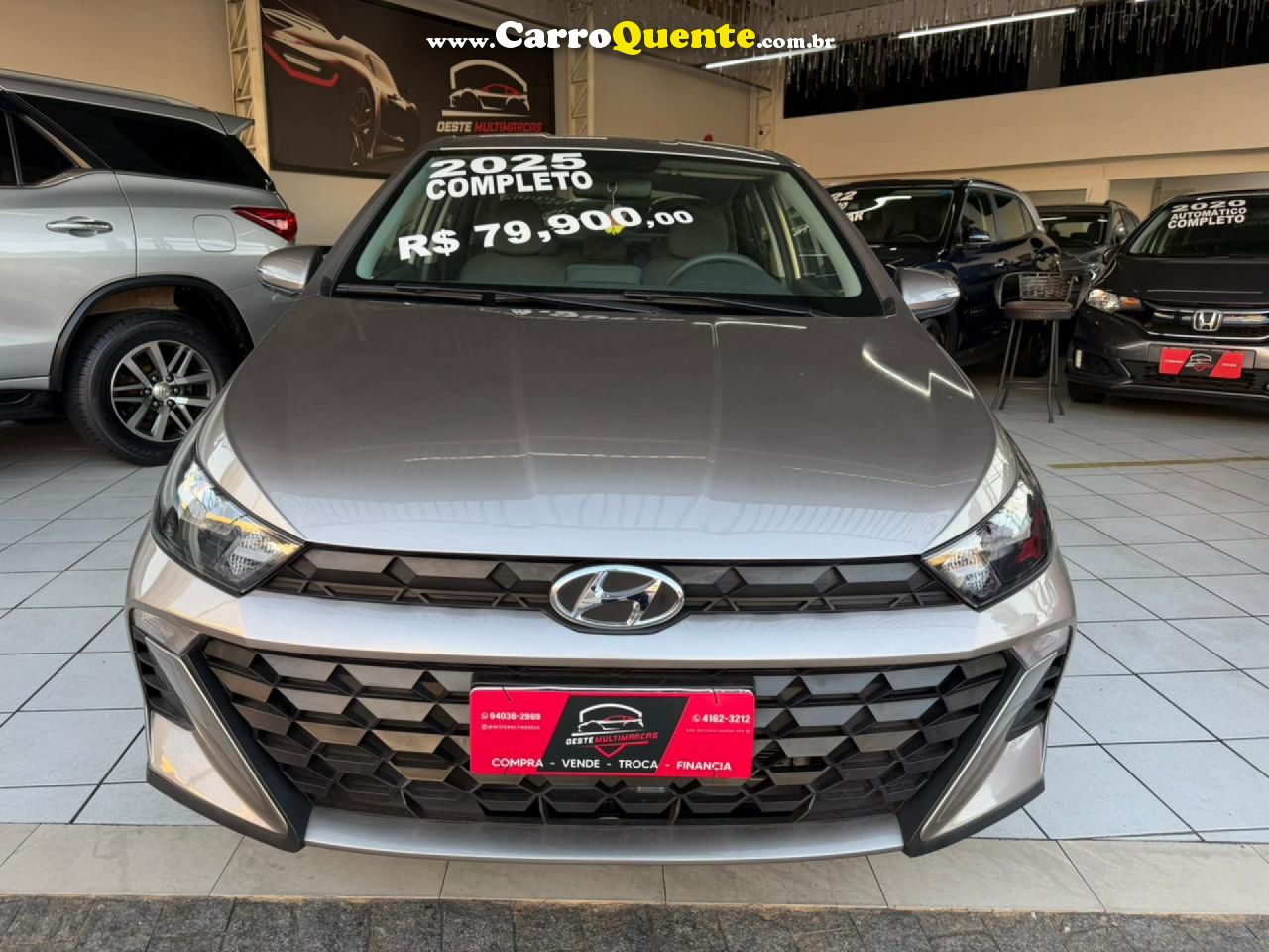 HYUNDAI   HB20S C.PLUSC.STYLE1.0 FLEX 12V MEC. 4P   PRATA 2025 1.0 FLEX - Loja