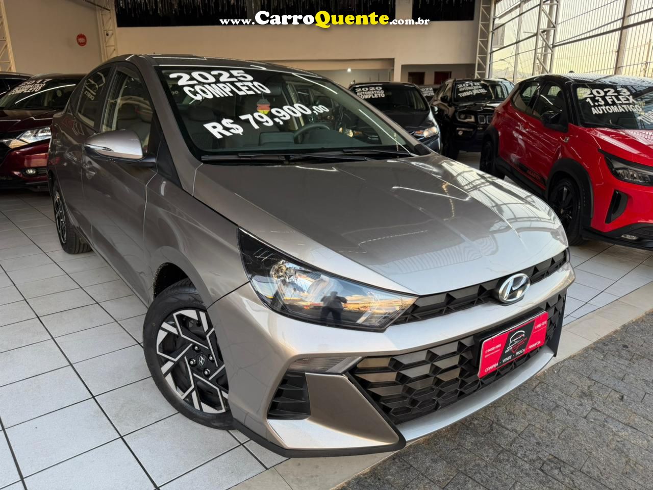 HYUNDAI   HB20S C.PLUSC.STYLE1.0 FLEX 12V MEC. 4P   PRATA 2025 1.0 FLEX - Loja