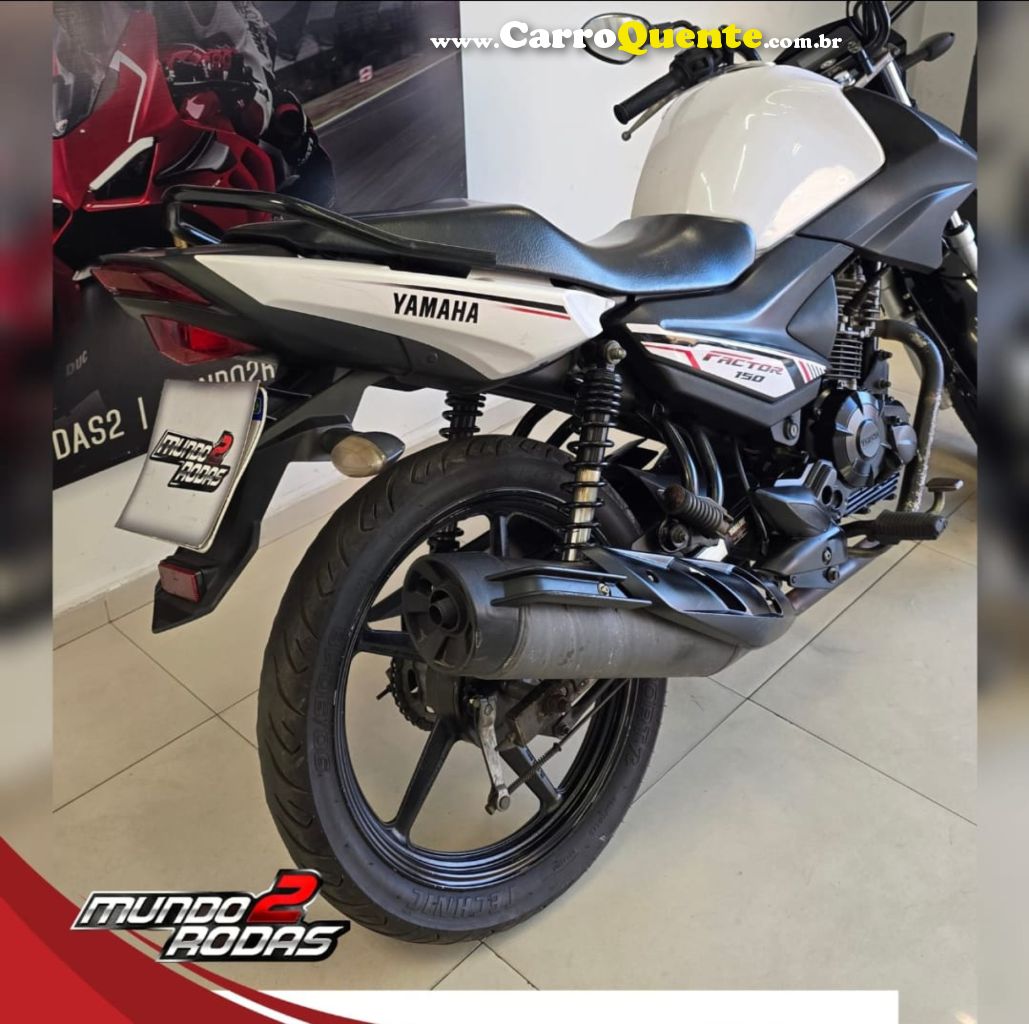 YAMAHA    YBR 150 FACTOR EDFLEX (827099-6)   BRANCO 2023 1.0 FLEX - Loja