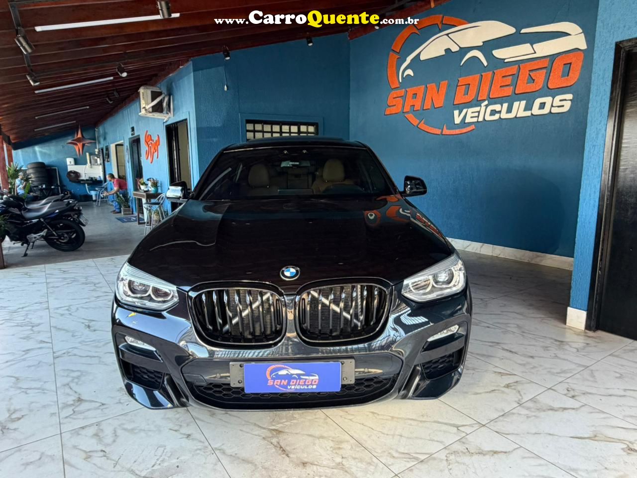 BMW   X4 XDRIVE 30I M-SPORT 2.0 TB 252CV AUT   PRETO 2019 2.0 GASOLINA - Loja