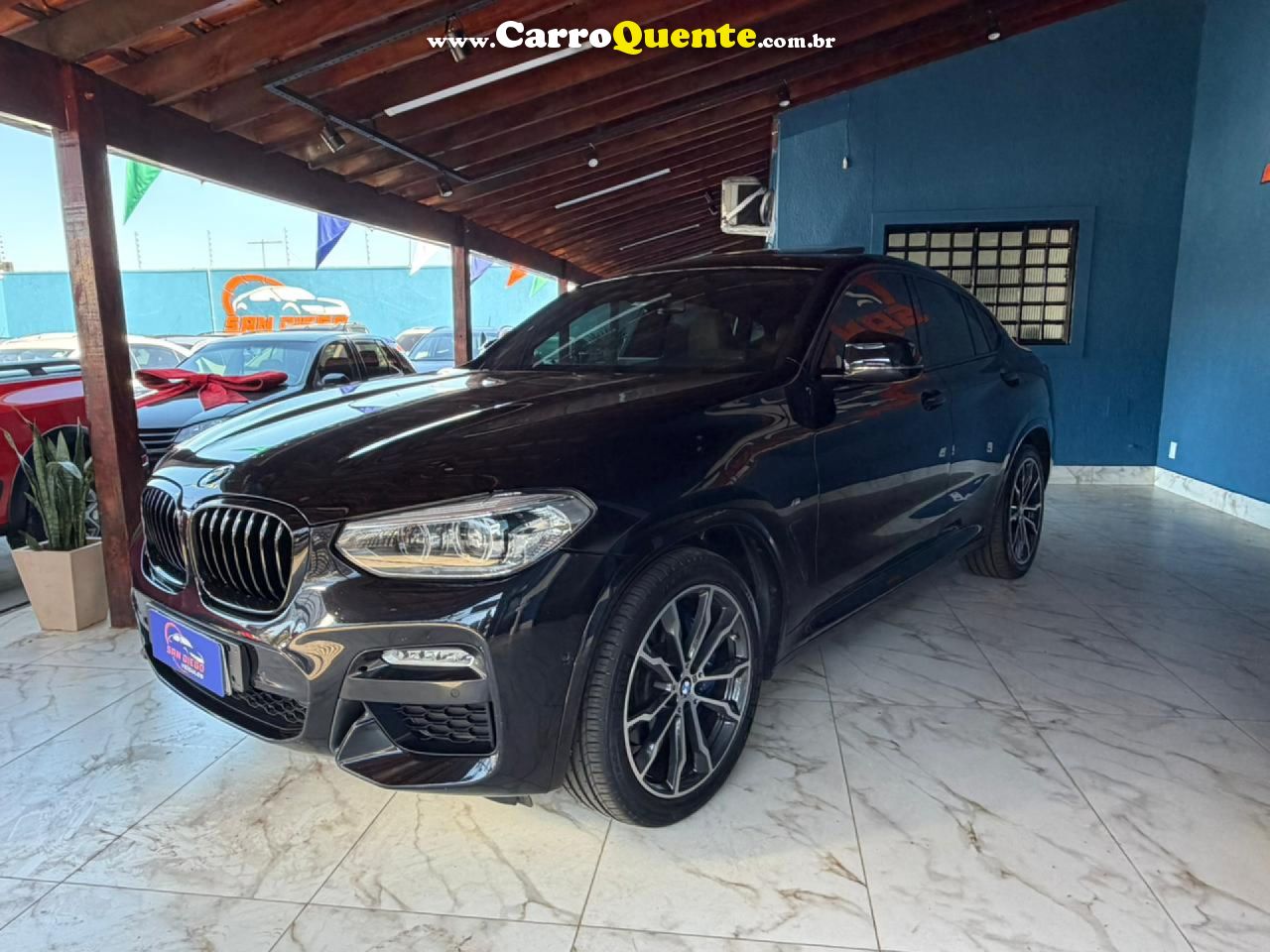 BMW   X4 XDRIVE 30I M-SPORT 2.0 TB 252CV AUT   PRETO 2019 2.0 GASOLINA - Loja