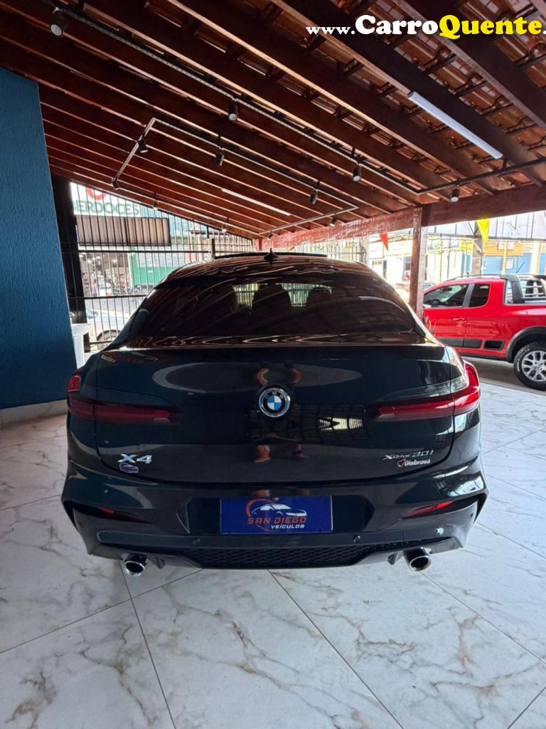 BMW   X4 XDRIVE 30I M-SPORT 2.0 TB 252CV AUT   PRETO 2019 2.0 GASOLINA - Loja