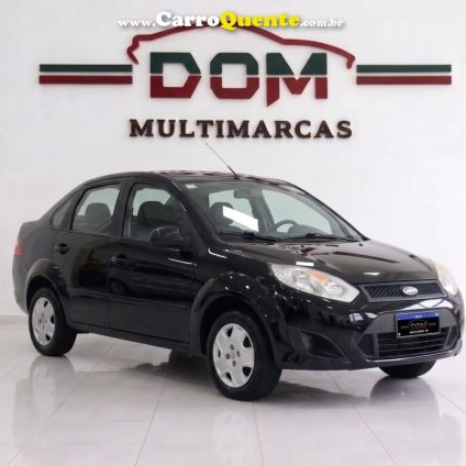 FORD   FIESTA SED. 1.6 8V FLEX 4P   PRETO 2008 1.6 FLEX