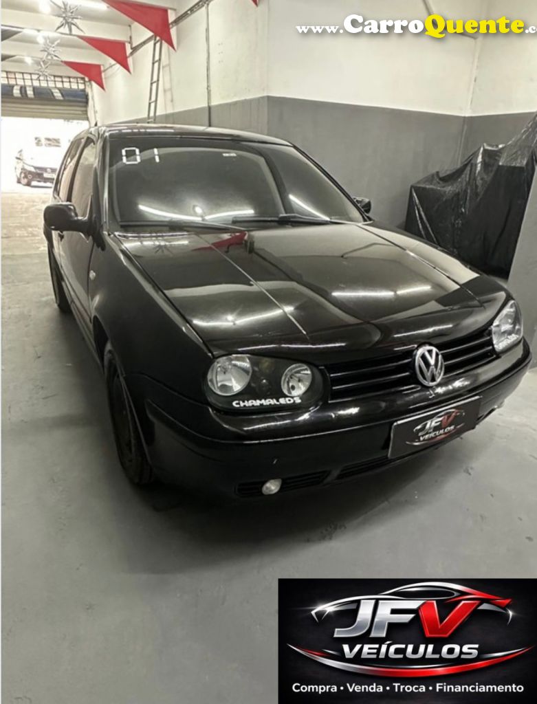 VOLKSWAGEN   GOLF 1.6MI 1.6MI GENER.BLACK & SILVER   PRETO 2001 1.6 GASOLINA - Loja