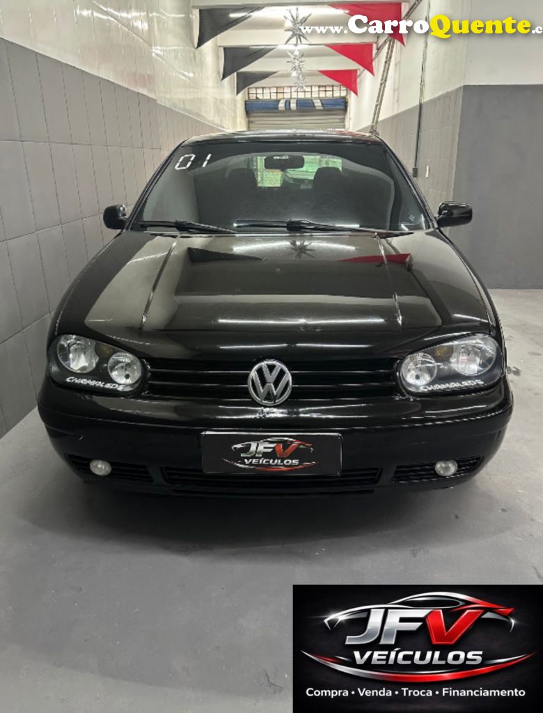 VOLKSWAGEN   GOLF 1.6MI 1.6MI GENER.BLACK & SILVER   PRETO 2001 1.6 GASOLINA - Loja