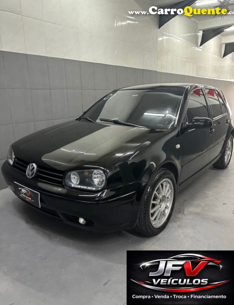 VOLKSWAGEN   GOLF 1.6MI 1.6MI GENER.BLACK & SILVER   PRETO 2001 1.6 GASOLINA - Loja