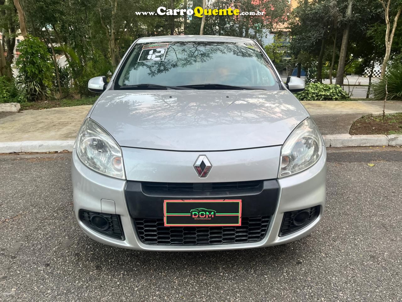 RENAULT   SANDERO EXPRESSION HI-FLEX 1.6 8V 5P   PRATA 2012 1.6 GASOLINA - Loja