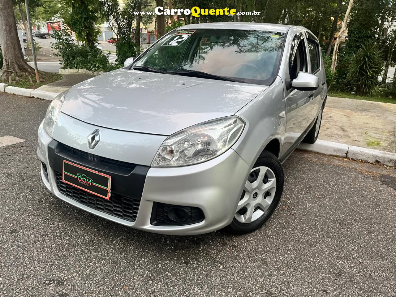 RENAULT   SANDERO EXPRESSION HI-FLEX 1.6 8V 5P   PRATA 2012 1.6 GASOLINA - Loja